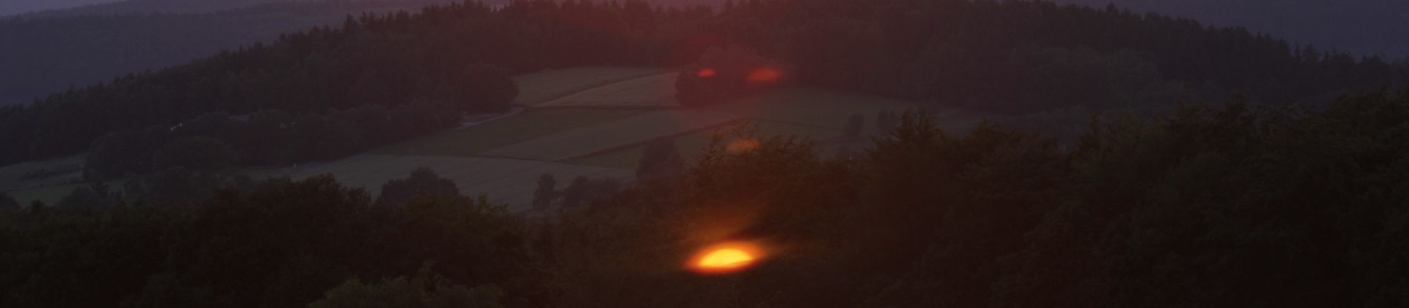 Lichtreflexe in der Rhön
